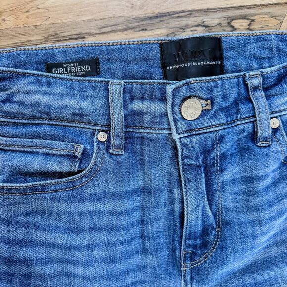 White House Black Market, Mid Rise Girlfriend Everyday Soft Jeans-Women's Size 2 - Picture 8 of 10